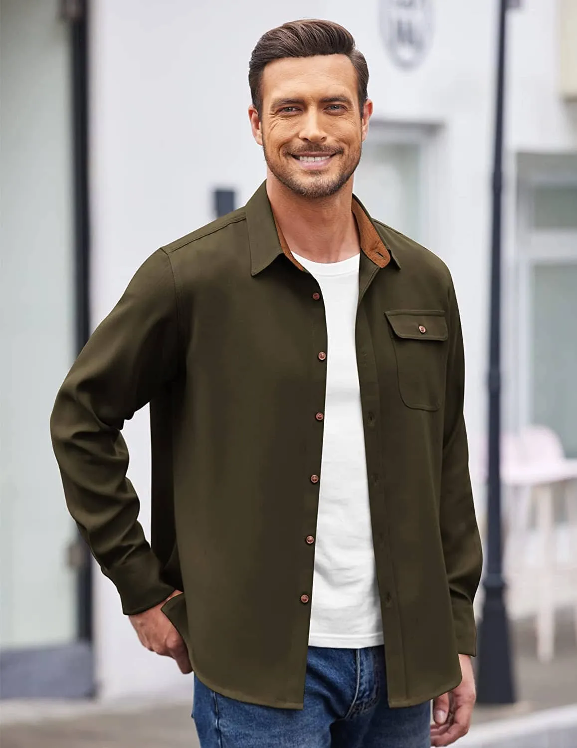 Flannel Button Down Plaid Shirts (US Only) sold by Coofandy product image thumbnail 3