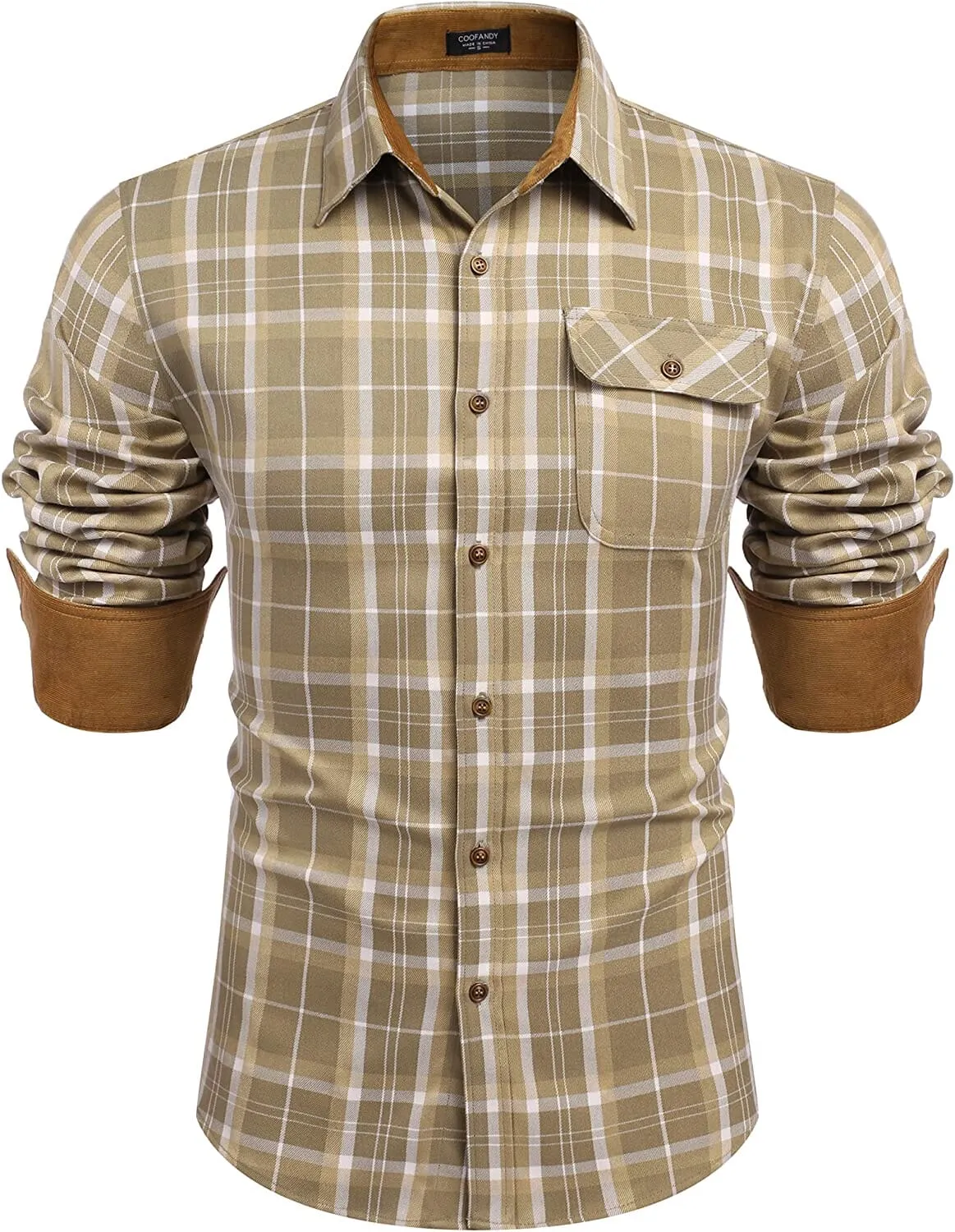 Flannel Button Down Plaid Shirts (US Only) sold by Coofandy product image thumbnail 5