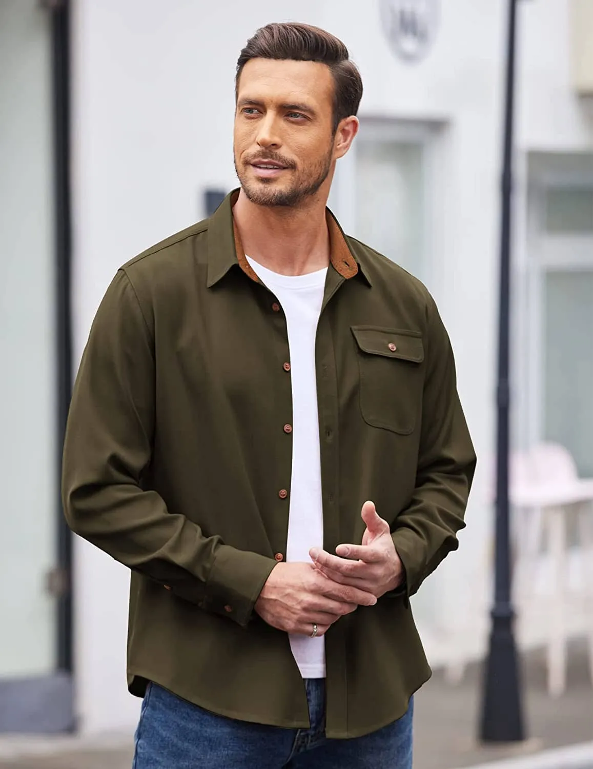 Flannel Button Down Plaid Shirts (US Only) sold by Coofandy product image thumbnail 2