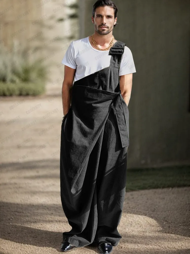 Stylish Single Strappy Cotton Jumpsuit sold by Coofandy product image thumbnail 2