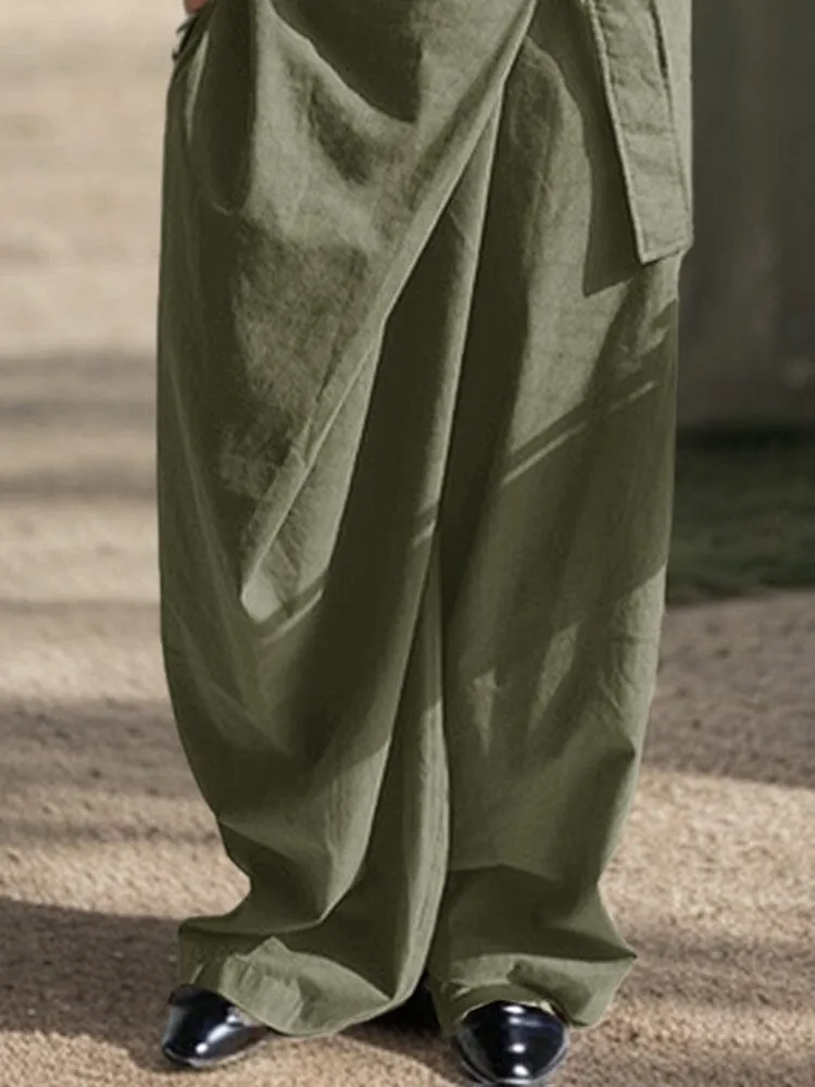 Stylish Single Strappy Cotton Jumpsuit sold by Coofandy product image thumbnail 4