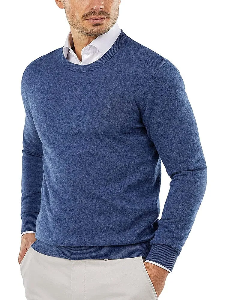 Crew Neck Slim Fit Pullover Knitted Sweater (Live Only) sold by Coofandy product image thumbnail 5