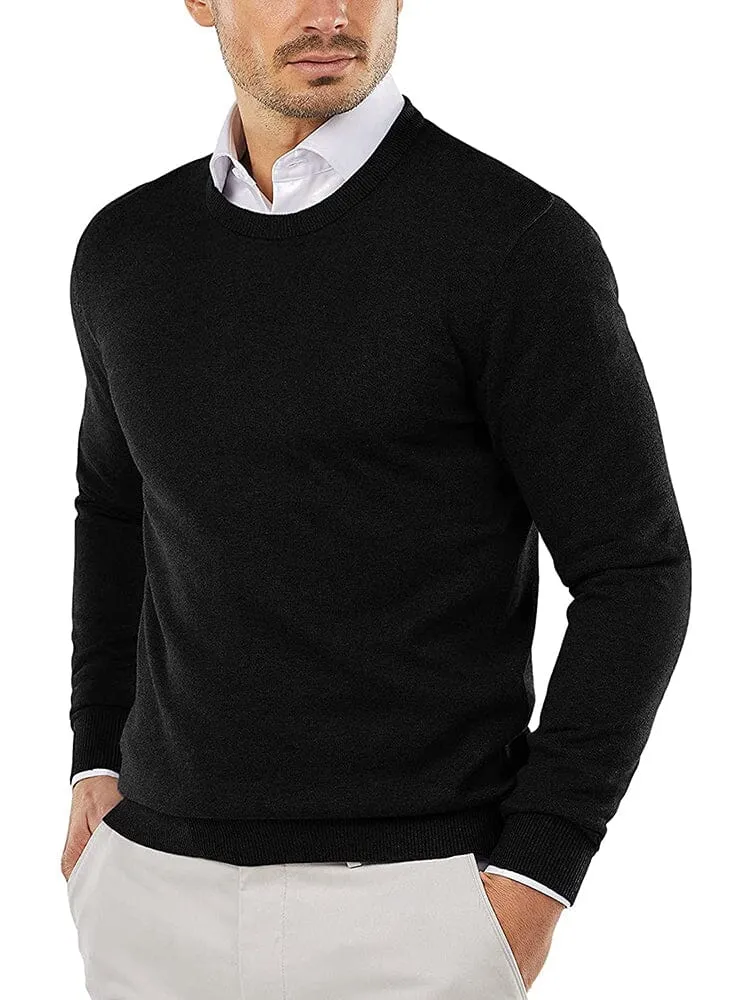 Crew Neck Slim Fit Pullover Knitted Sweater (Live Only) sold by Coofandy product image thumbnail 4