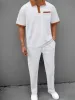 Casual Waffle Polo Shirt Set sold by Coofandy