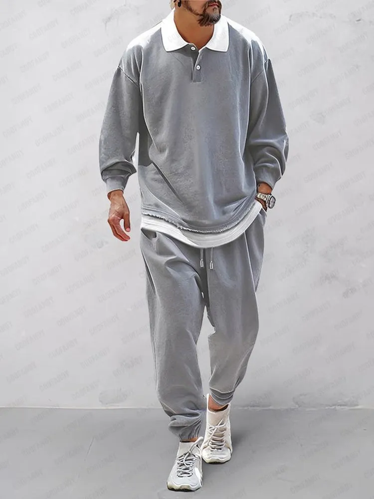 Comfort Fake 2-Piece Sports Set sold by Coofandy