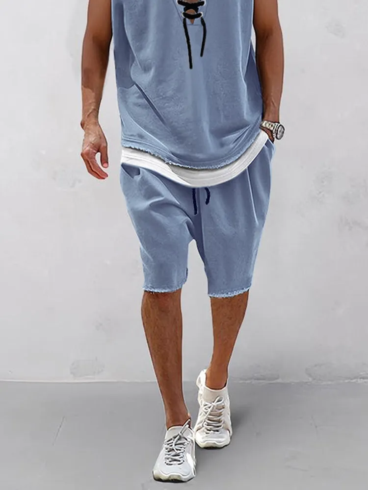 Street Chic Tank Top Shorts Set sold by Coofandy product image thumbnail 4