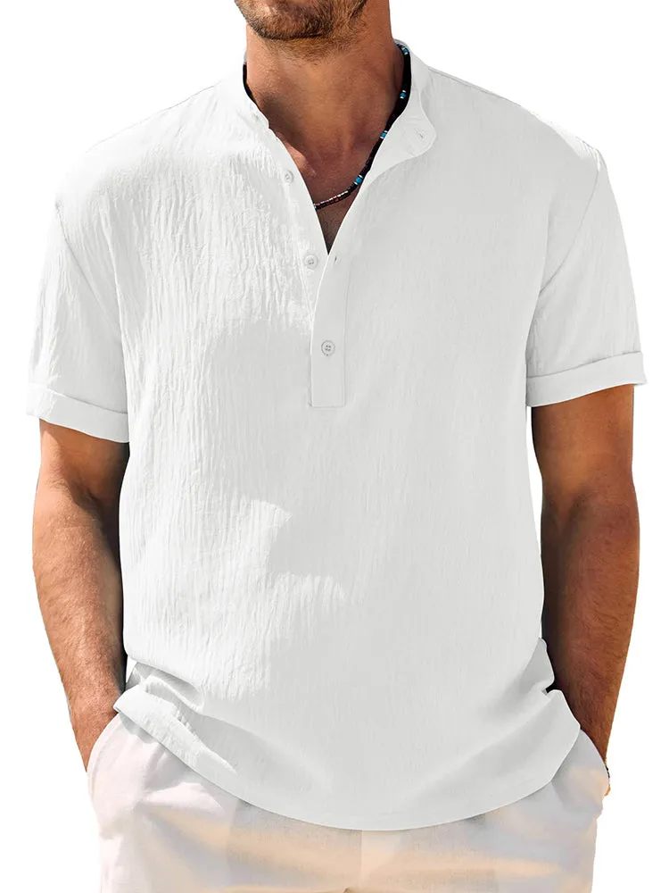 Casual Breathable Soft Henley Shirt (US Only) sold by Coofandy product image thumbnail 4
