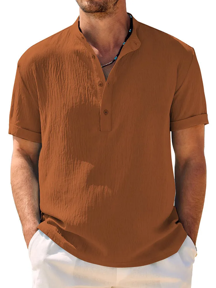 Casual Breathable Soft Henley Shirt (US Only) sold by Coofandy product image thumbnail 3