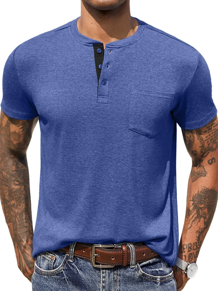 Casual Basic Henley Shirt (US Only) sold by Coofandy product image thumbnail 4
