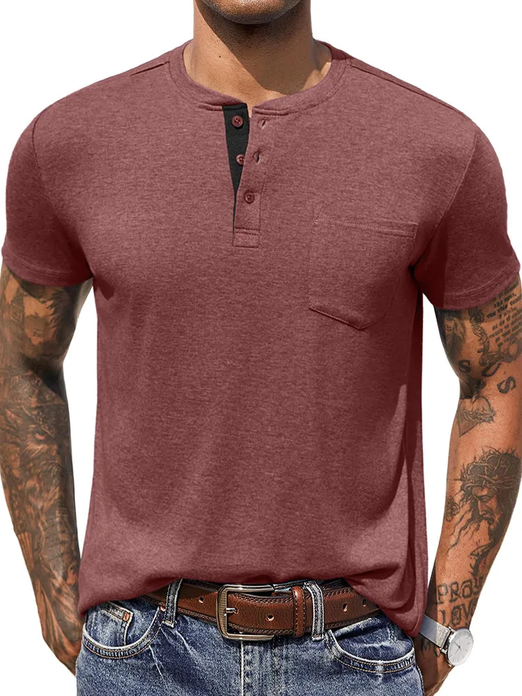 Casual Basic Henley Shirt (US Only) sold by Coofandy product image thumbnail 2
