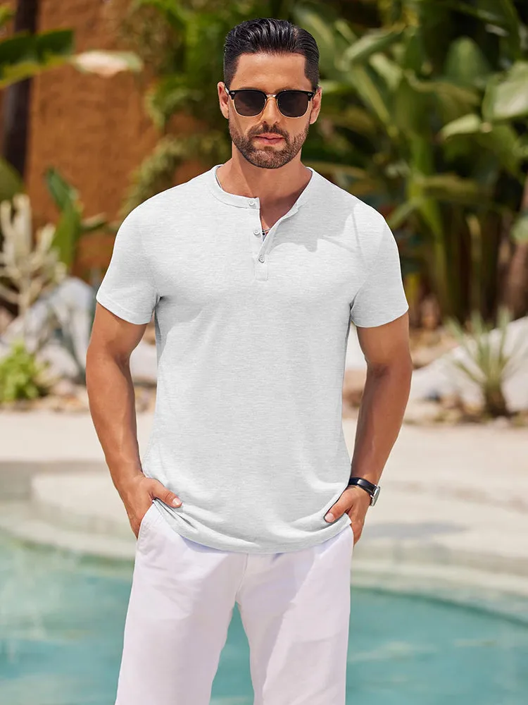 Casual Soft Basic Henley Shirt (US Only) sold by Coofandy