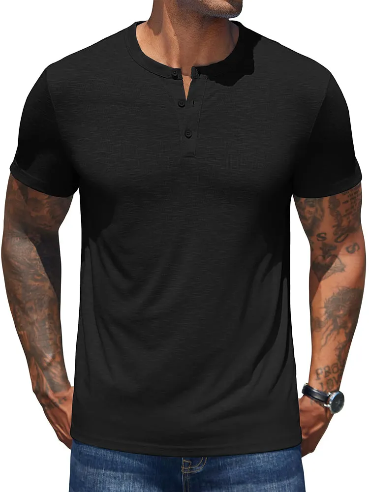 Casual Soft Basic Henley Shirt (US Only) sold by Coofandy product image thumbnail 5