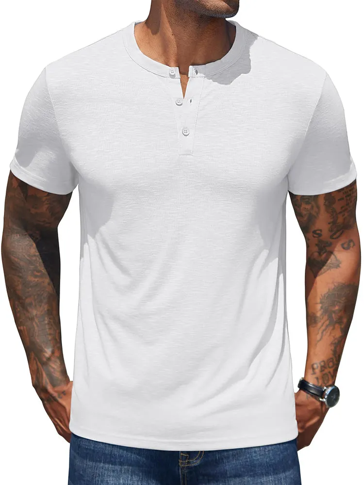 Casual Soft Basic Henley Shirt (US Only) sold by Coofandy product image thumbnail 2