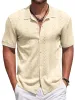 Casual Textured Vacation Knit Shirt (US Only) sold by Coofandy