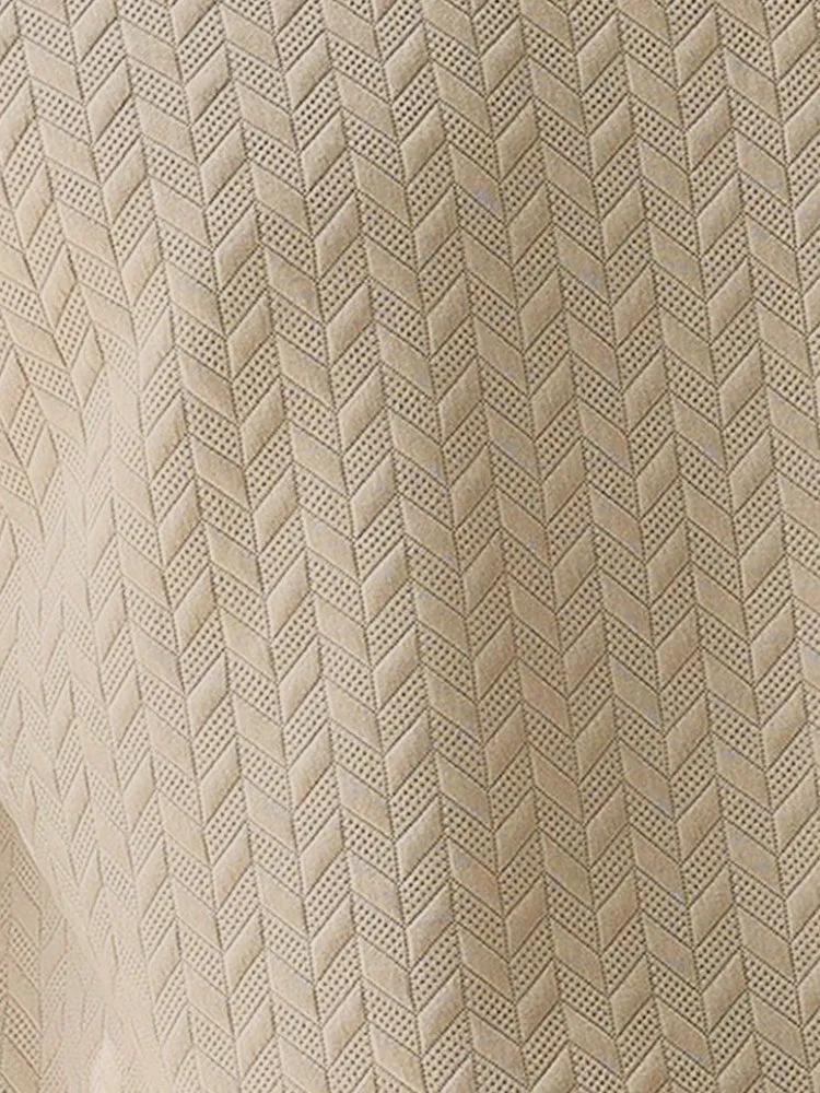 Simple Chic Textured Polo Shirt Set sold by Coofandy product image thumbnail 5