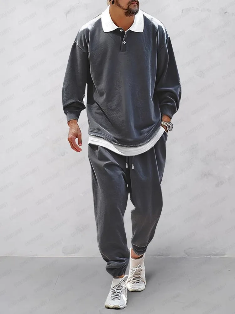 Comfort Fake 2-Piece Sports Set (Live Only) sold by Coofandy