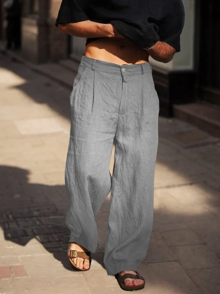 Comfort Fit Cotton Straight Pants sold by Coofandy product image thumbnail 5