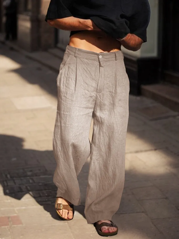 Comfort Fit Cotton Straight Pants sold by Coofandy product image thumbnail 4