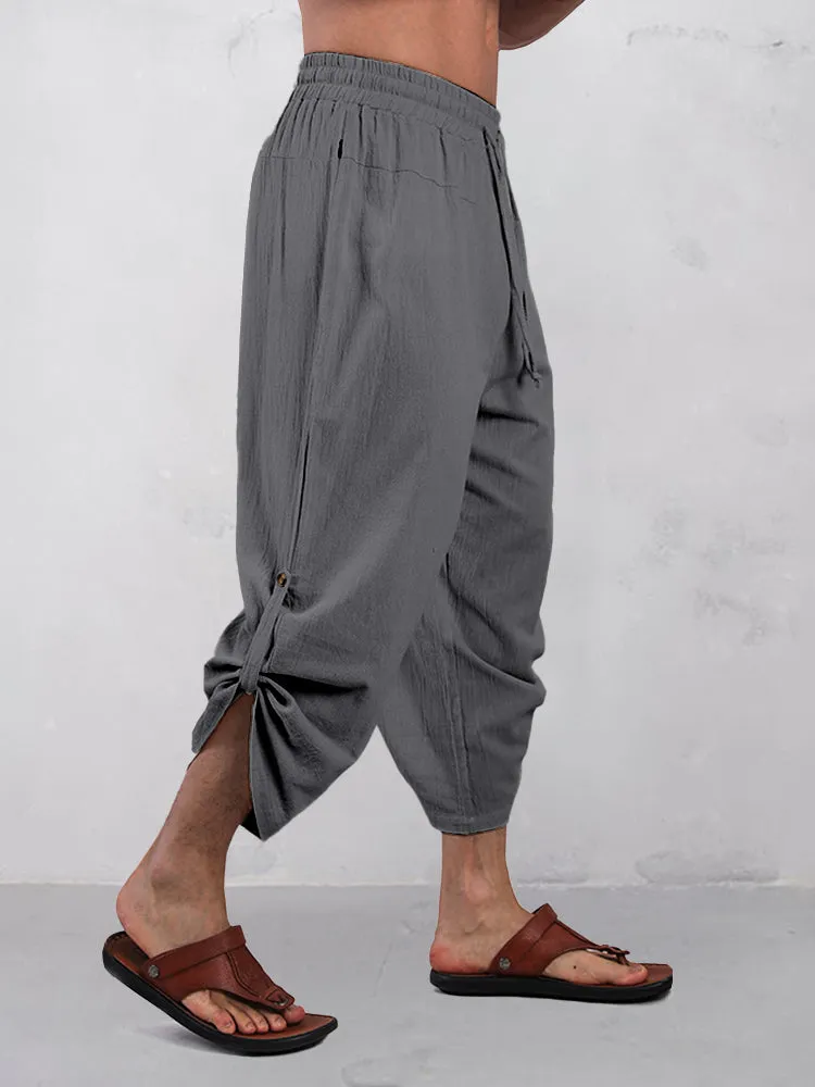 Relaxed Comfort Cotton Cropped Pants sold by Coofandy product image thumbnail 5
