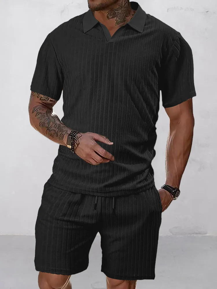 Breathable Vertical Stripe Matching Set sold by Coofandy product image thumbnail 3