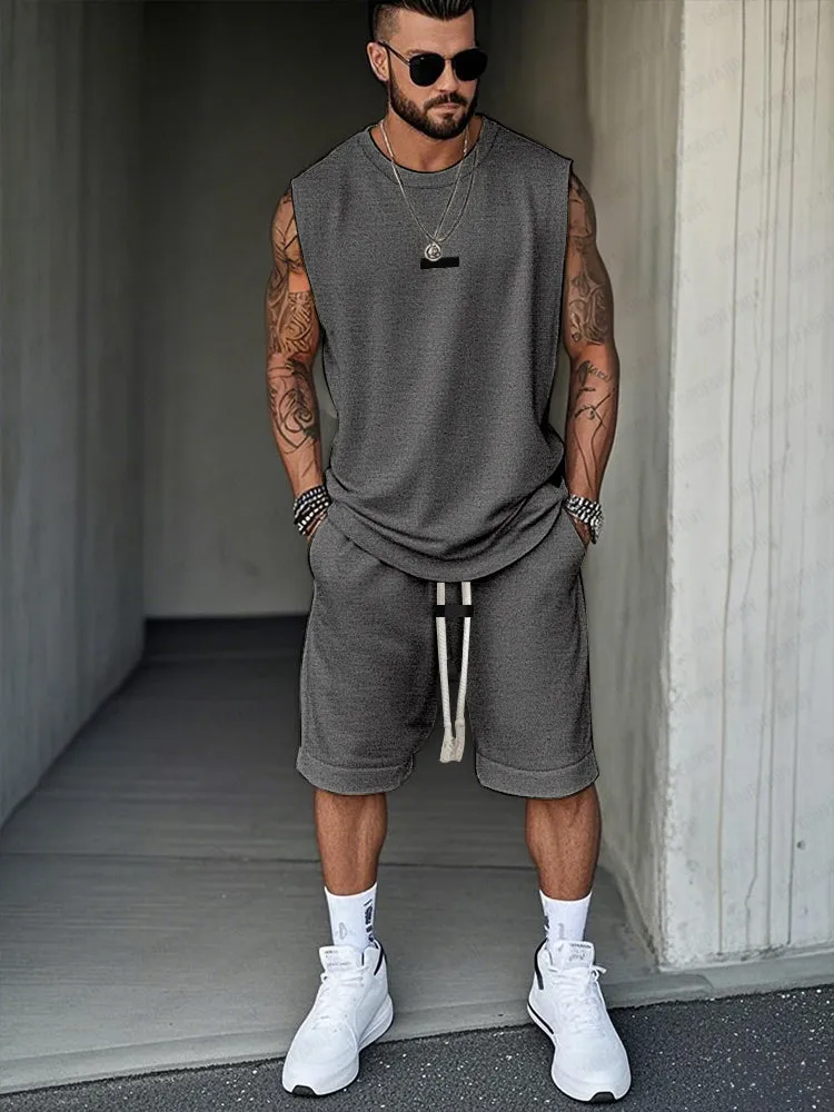 Simple Active Tank Top Shorts Set sold by Coofandy product image thumbnail 2