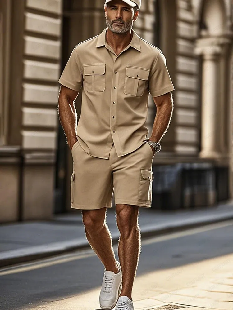 Cargo Style Cotton Causal Set sold by Coofandy