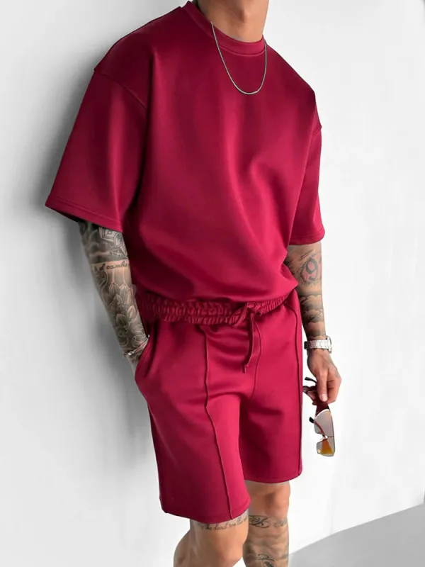 Casual Athletic T-Shirt Shorts Set sold by Coofandy