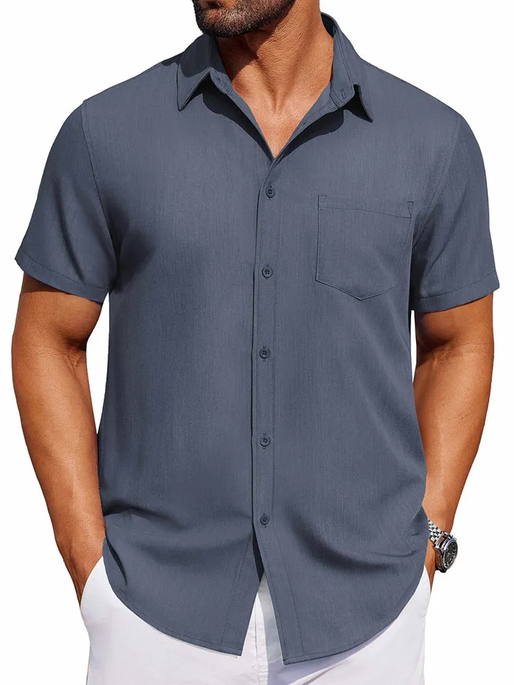 Casual Button Down Denim Shirt (US Only) sold by Coofandy product image thumbnail 3