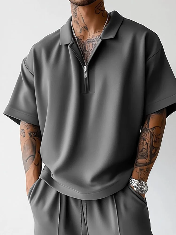 Urban Casual Polo Shirt Pants Set sold by Coofandy product image thumbnail 3