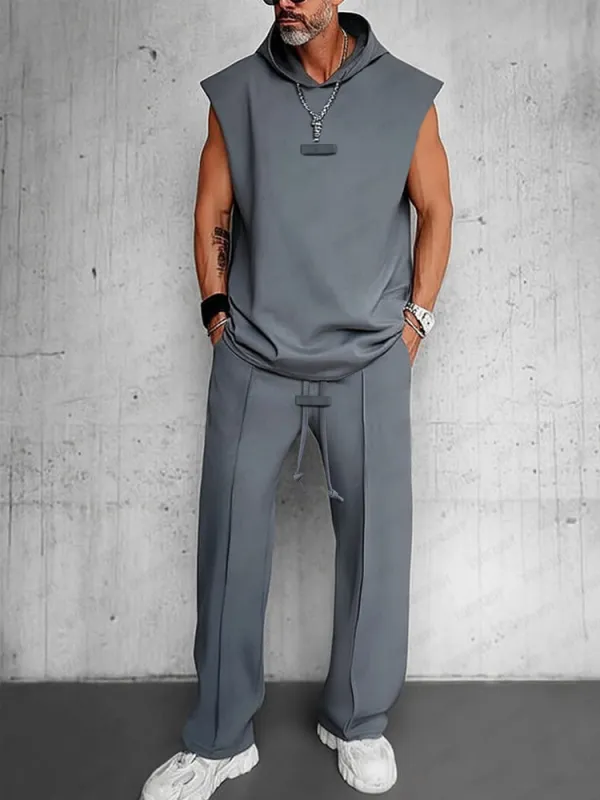 Refined Casual Tank Top Pants Set sold by Coofandy