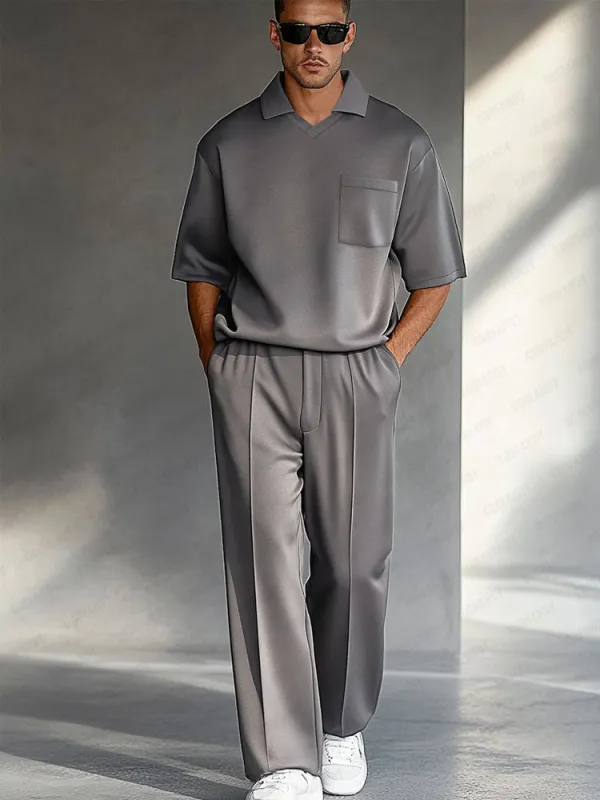 Classic Elegance Shirt Pants Set sold by Coofandy