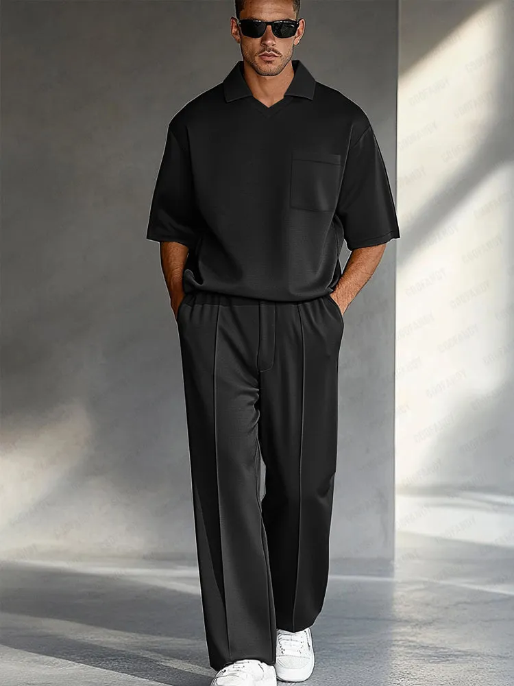 Classic Elegance Shirt Pants Set sold by Coofandy product image thumbnail 2