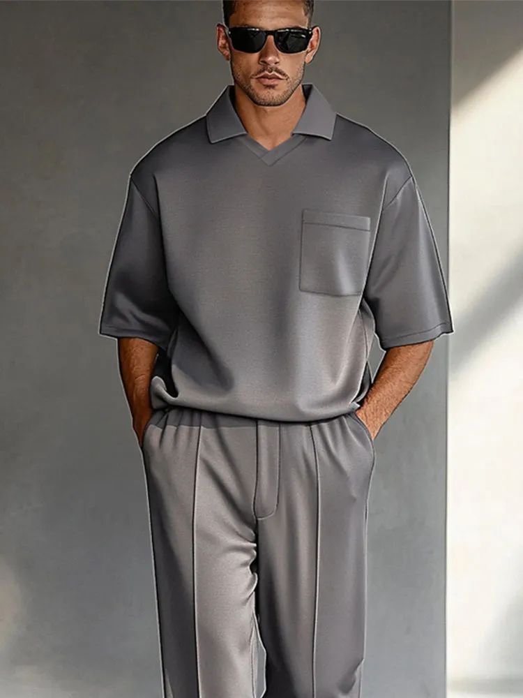 Classic Elegance Shirt Pants Set sold by Coofandy product image thumbnail 3