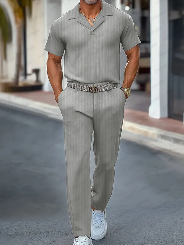 Modern Comfort Pit-stripe Matching Set sold by Coofandy