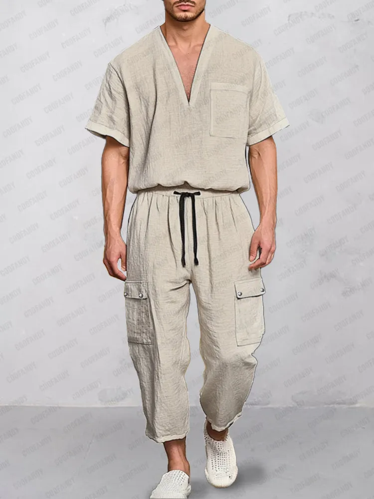 Comfy Relaxed Cotton Matching Set sold by Coofandy