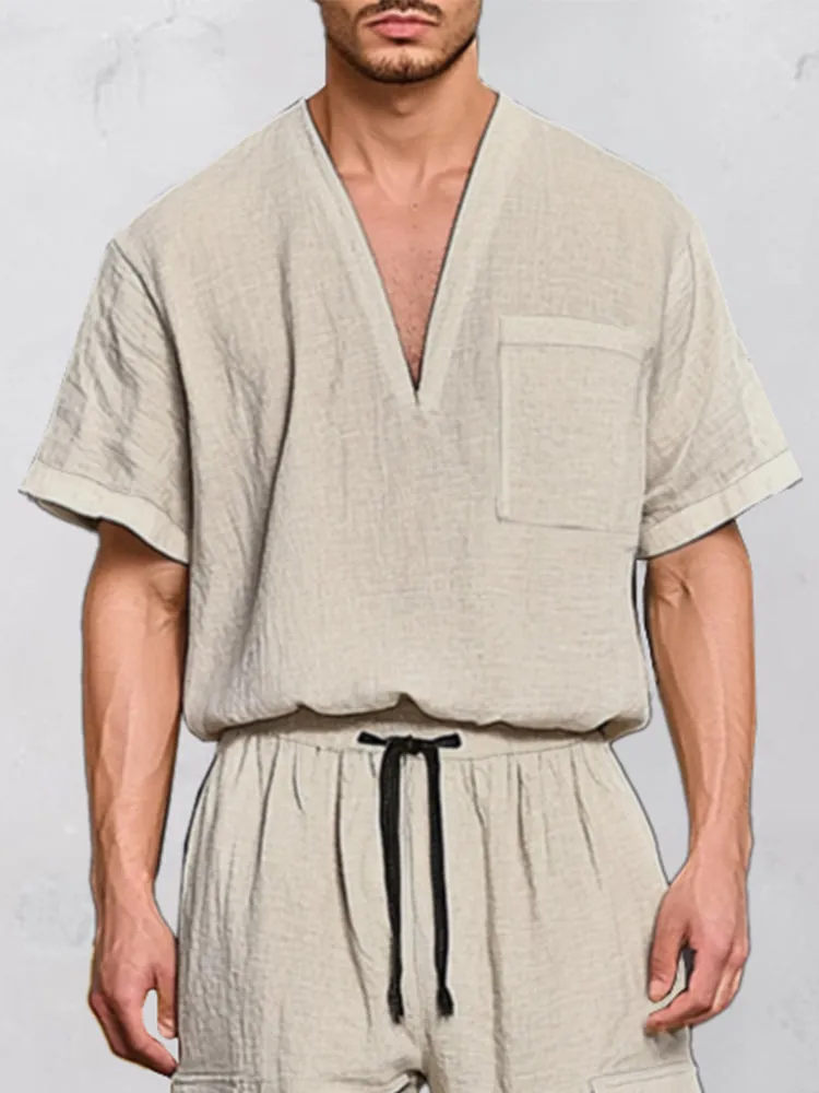 Comfy Relaxed Cotton Matching Set sold by Coofandy product image thumbnail 3