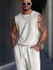 Athleisure Textured Tank Top Shorts Set sold by Coofandy