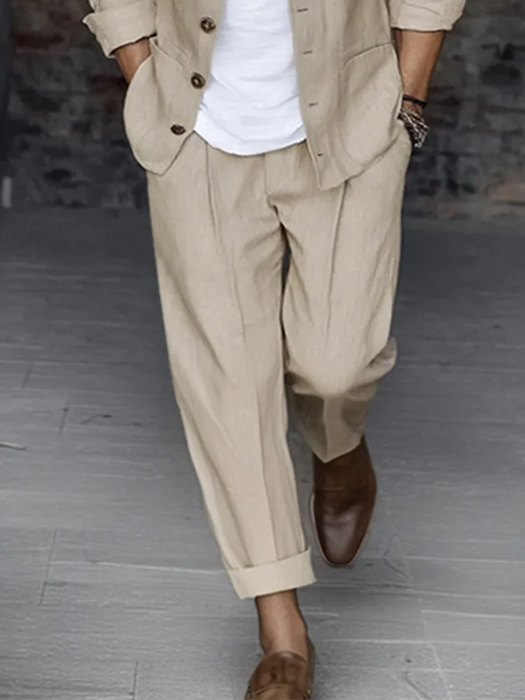 Easy Wear Cotton Linen Matching Set sold by Coofandy product image thumbnail 4