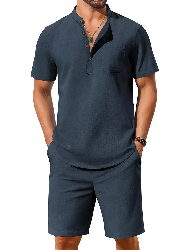 Casual 100% Cotton 2-Piece Vacation Set (US Only) sold by Coofandy product image thumbnail 4