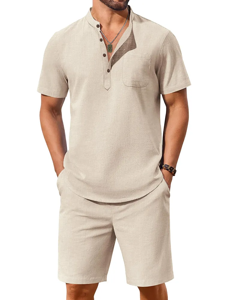 Casual 100% Cotton 2-Piece Vacation Set (US Only) sold by Coofandy product image thumbnail 2