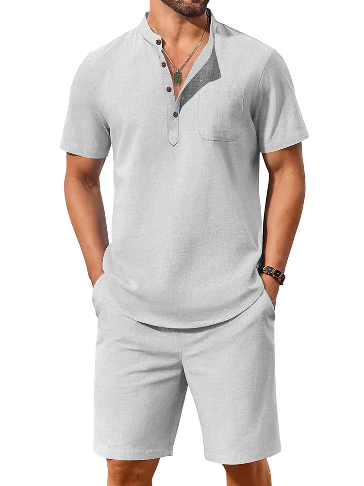 Casual 100% Cotton 2-Piece Vacation Set (US Only) sold by Coofandy product image thumbnail 5