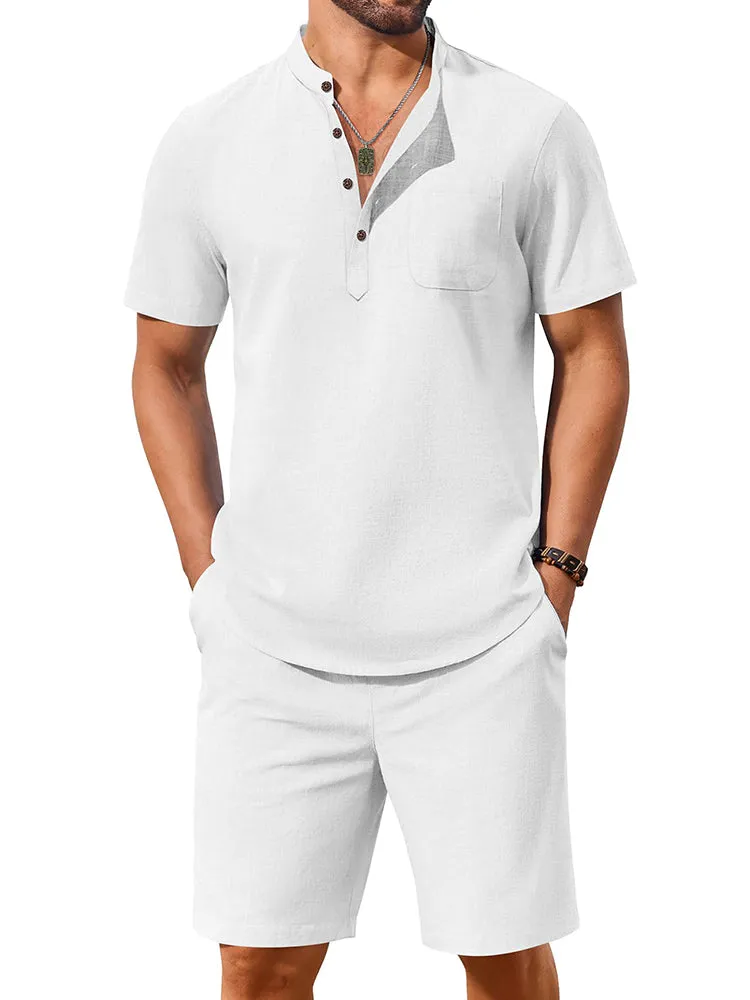 Casual 100% Cotton 2-Piece Vacation Set (US Only) sold by Coofandy product image thumbnail 3