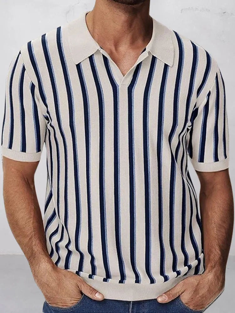 Urban Casual Stripe Knit Top sold by Coofandy