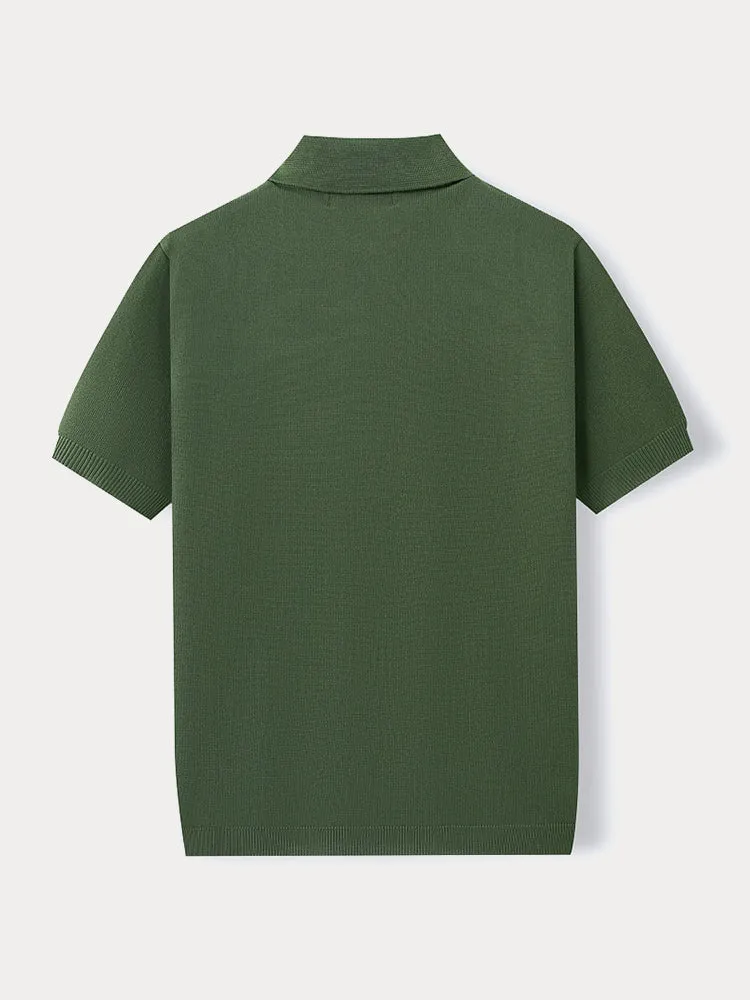 Casual Summer Jacquard Knit Shirt sold by Coofandy product image thumbnail 5