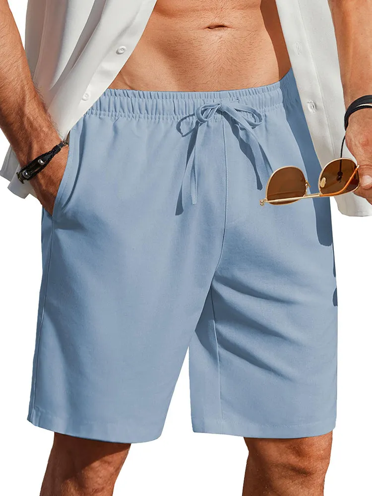 Casual Summer Linen Blend Shorts (US Only) sold by Coofandy product image thumbnail 3