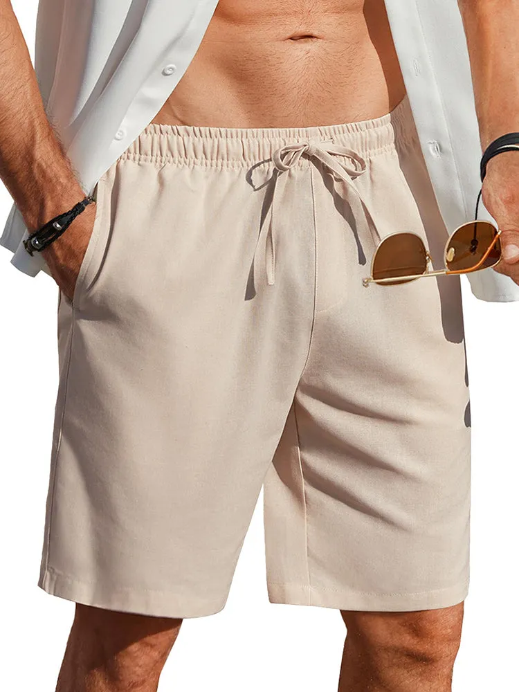 Casual Summer Linen Blend Shorts (US Only) sold by Coofandy product image thumbnail 4