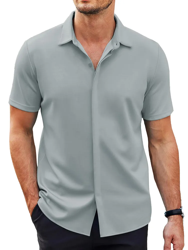 Casual Summer Wrinkle Free Dress Shirt (US Only) sold by Coofandy product image thumbnail 5