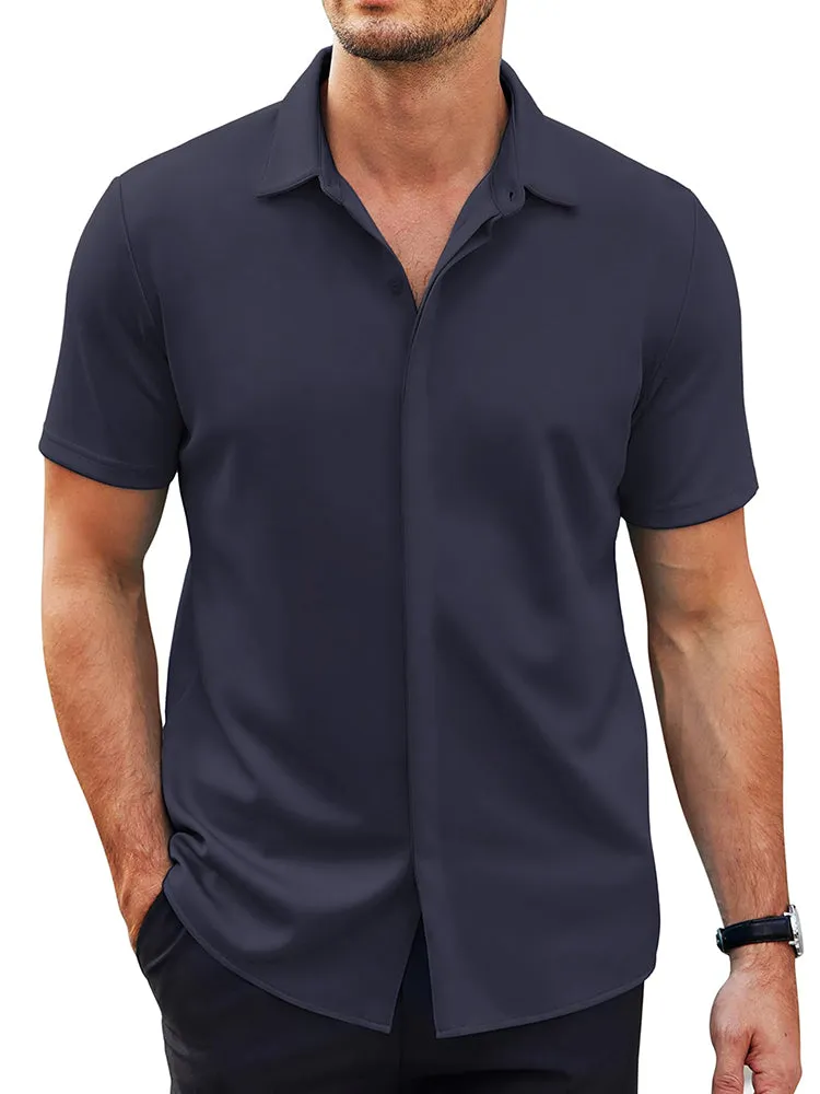 Casual Summer Wrinkle Free Dress Shirt (US Only) sold by Coofandy product image thumbnail 3