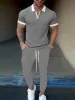 Modern Comfy Polo Jogger Set sold by Coofandy