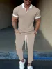 Modern Comfy Polo Jogger Set sold by Coofandy